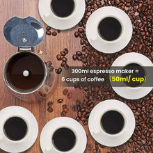 Carica l'immagine nel visualizzatore di Gallery, Godmorn Caffettiera Moka, Espresso in Acciaio INOX per Induzione...