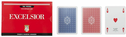 Doppio mazzo di carte per Poker Bridge Ramino leggero, Carte da gioco Dal Negro