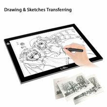 Carica l'immagine nel visualizzatore di Gallery, Tavoletta Retroilluminata A4 per Disegno Grafico, 8mm Luminosità regolabile