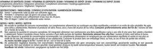 Vispura Vitamina D3 ad alto dosaggio 20000 UI (dose per 20 giorni) 180 compresse