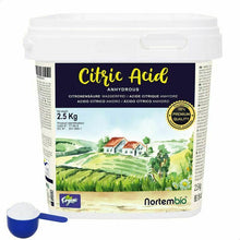 Carica l'immagine nel visualizzatore di Gallery, Nortembio Acido Citrico 2,5 kg. Polvere Anidro, 100% Puro. per Produzione...