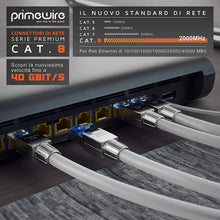 Carica l'immagine nel visualizzatore di Gallery, Primewire - 2X connettori RJ45 a crimpare Cat 8 - Connessione Senza Attrezzi