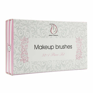 32 Pennelli da trucco Professionali, Con Custodia Rosa e Spugna Blender