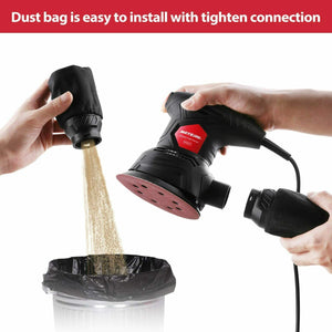 Levigatrice elettrica Orbitale 300W 12000 RPM, Scatola per polvere, 6 velocità