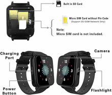 Carica l'immagine nel visualizzatore di Gallery, Smartwatch per Bambini, Orologio Intelligente Ragazzo e Ragazza Nero