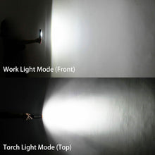 Carica l'immagine nel visualizzatore di Gallery, Lampada LED portatile da lavoro ricaricabile, Torcia magnetica magnetica da 4 W