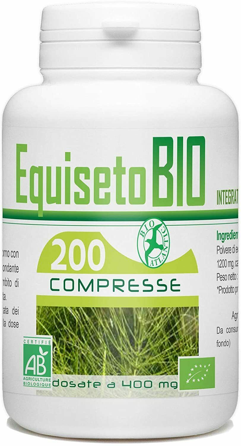 Equiseto - Confezione da 200 compresse, 400 mg - 100% Biologico