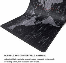 Carica l'immagine nel visualizzatore di Gallery, Tappetino da Gaming XXL per mouse e tastiera PC, Mappa del mondo 900x 400x 3 mm
