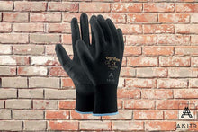 Carica l'immagine nel visualizzatore di Gallery, Ogrifox Guanti da lavoro in nylon rivestito poliuretano nero, per Large