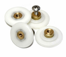 Carica l&#39;immagine nel visualizzatore di Gallery, Rolli Cuscinetti Box Doccia Ricambio Ottone Rullo Runner 26mm Rulli HS041 8 Pz