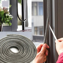 Carica l&#39;immagine nel visualizzatore di Gallery, Striscia autoadesiva con setole in spazzola da 5 mm antipolvere, 5 m x9 mm Porte