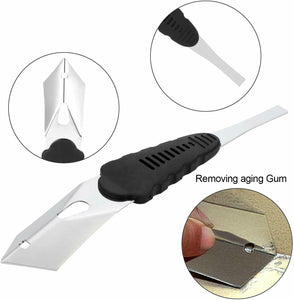 3PCS Raschietto rimozione silicone, Kit di attrezzi per calafataggio Attrezzo