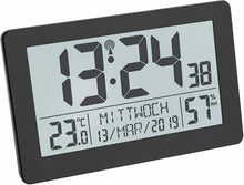 Carica l'immagine nel visualizzatore di Gallery, Orologio Radio da Parete Digitale con Indicatore di Temperatura Sveglia, Nero