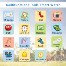 Carica l'immagine nel visualizzatore di Gallery, Smartwatch Bambini - Telefono per con SOS 14 Giochi Blu