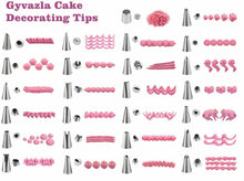 Carica l&#39;immagine nel visualizzatore di Gallery, 32 in 1 Set di Beccucci Sac a Poche per Decorazione Pasticceria in Acciaio Inox