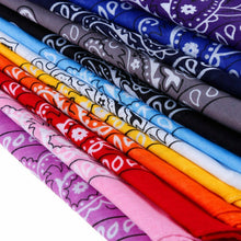Carica l'immagine nel visualizzatore di Gallery, 12 Bandane per Capelli, Collo, Testa, Sciarpa, Foulard Multicolori, 100% Cotone