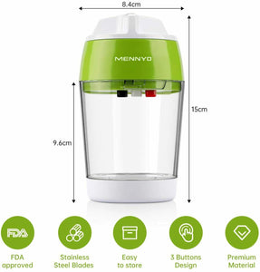 MENNYO Taglia Verdure a Spaghetti, 4 in 1 Spiralizzatore di Affetta...