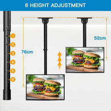 Carica l'immagine nel visualizzatore di Gallery, Staffa supporto TV da soffitto per Televisori LED LCD da 26" a 55", VESA 400x400