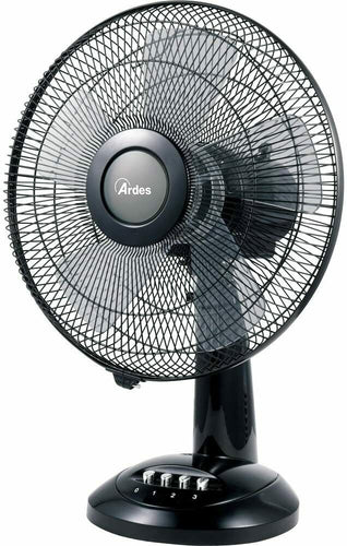 Ventilatore con diametro da 30 cm da tavolo, 3 velocità, Inclinazione regolabile