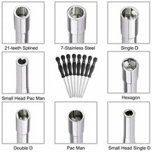 Carica l'immagine nel visualizzatore di Gallery, Set Strumenti di regolazione Carburatore, 8 Cacciaviti + punte pulizia dei cavi
