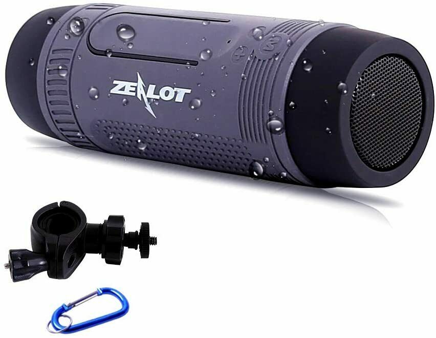 ZEALOT S1 Cassa Bluetooth Piccola Portatile Waterproof IPX5 Con Torcia Grigio