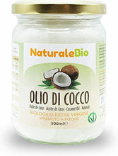 Carica l'immagine nel visualizzatore di Gallery, Olio di Cocco Biologico Extra Vergine da 500 ml,Crudo e Spremuto a Freddo