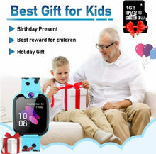 Carica l'immagine nel visualizzatore di Gallery, Smartwatch Telefono per Bambini con Lettore Musicale 1GB SD Card BLU