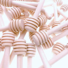 Carica l&#39;immagine nel visualizzatore di Gallery, JZK 50 X Cucchiaini bastoncini miele legno piccoli mini spargimiele 8 cm...