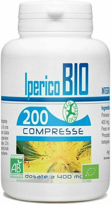 Iperico Bio 400mg - 200 compresse (Erba di San Giovanni)