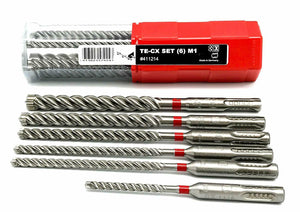 6 x Punte per trapano SDS HILTI per cemento, Testa a 4 taglienti, 5 6 8 10 12