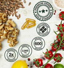 Carica l'immagine nel visualizzatore di Gallery, Rite-Flex | Olio di Pesce Omega 3 2000mg | Integratore Alimentare 600mg...