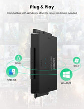 Carica l&#39;immagine nel visualizzatore di Gallery, Adattatore per HDD SSD esterni da 2.5&quot; e 3.5&quot;, Attacco SATA IDE USB 3.0, DC 12 V