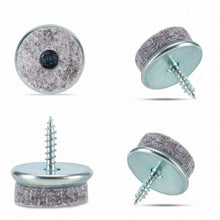 Carica l&#39;immagine nel visualizzatore di Gallery, Incutex 20x feltrini sedie da avvitare Ø 22mm per mobili vite...