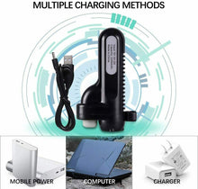 Carica l'immagine nel visualizzatore di Gallery, Doccia da Campeggio Portatile con 2200mAh Ricaricabile Batteria, Cavo USB,...