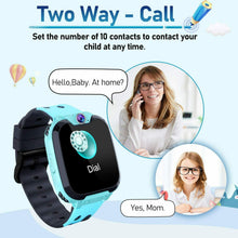 Carica l'immagine nel visualizzatore di Gallery, Smartwatch Telefono per Bambini con Lettore Musicale 1GB SD Card BLU