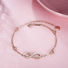 Carica l&#39;immagine nel visualizzatore di Gallery, Billie Bijoux 925 Argento sterling Braccialetto alla caviglia con B-rose Gold