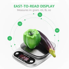 Carica l&#39;immagine nel visualizzatore di Gallery, Bilancia da Cucina, 10Kg/1g Elettronica Digitale Alta Precisione Misurazione...