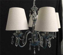 Carica l'immagine nel visualizzatore di Gallery, Doooitlight, set di 6 paralumi con morsetto per lampadario cristallo White