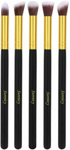 10 Pennelli Professionali da trucco con Setole di alta qualità, + spugnetta