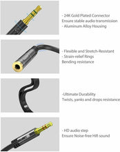 Carica l&#39;immagine nel visualizzatore di Gallery, Sdoppiatore per cuffie e microfono, Adattatore splitter attacco jack 3.5 mm 3pin