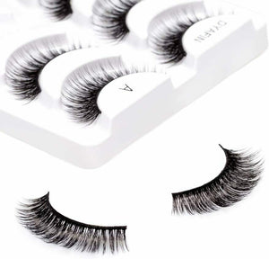 DYAFIN 3D Ciglia Finte Multipack Naturale Copertura 4 Pair DF A