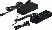 Carica l'immagine nel visualizzatore di Gallery, Sabrent Hub USB 3.0 10 Porte 60W con Singoli Interruttori di 10 Port