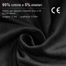 Carica l'immagine nel visualizzatore di Gallery, Lictin Fascia Porta Bambino - Bebè,Baby Wrap,Marsupio Nero