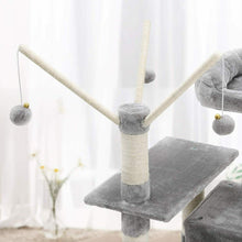 Carica l&#39;immagine nel visualizzatore di Gallery, FEANDREA Tiragraffi, Albero per Gatti, con Amaca, Grigio Chiaro chiaro