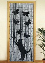 Carica l'immagine nel visualizzatore di Gallery, Wenko - Tenda richiudibile in Legno di bambu, 90 x Katze Und Schmetterling