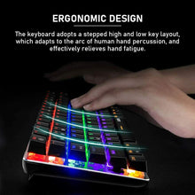 Carica l'immagine nel visualizzatore di Gallery, AK33 Tastiera meccanica Bluetooth Gaming Wireless interruttore blu, Nero, RGB