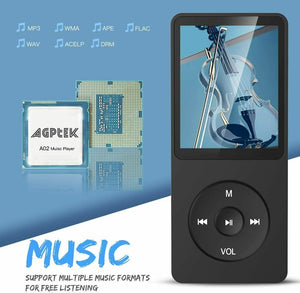 Lettore MP3 da 8 GB schermo 1,8" con Radio e registratore, 70 ore di Autonomia