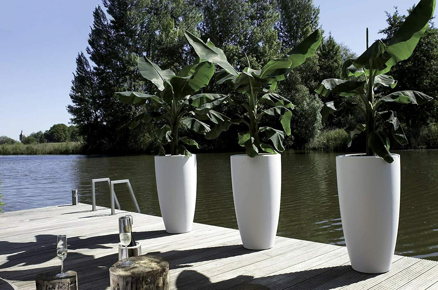 Vaso per piante Sahara in plastica con sottovaso ø 13 cm antracite acquista da O
