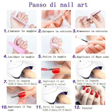 Carica l&#39;immagine nel visualizzatore di Gallery, Saint-Acior kit semipermanente unghie completo 15 colori smalto in gel #J6B