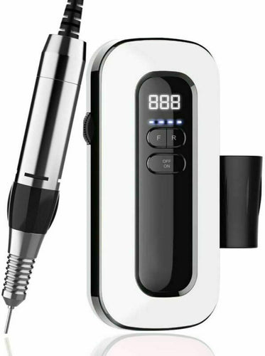 Delanie Fresa per Unghie Professionale 35000 Giri Portatile e Bianco